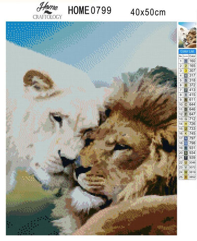 Lions - Diamond Painting Kit - Home Craftology