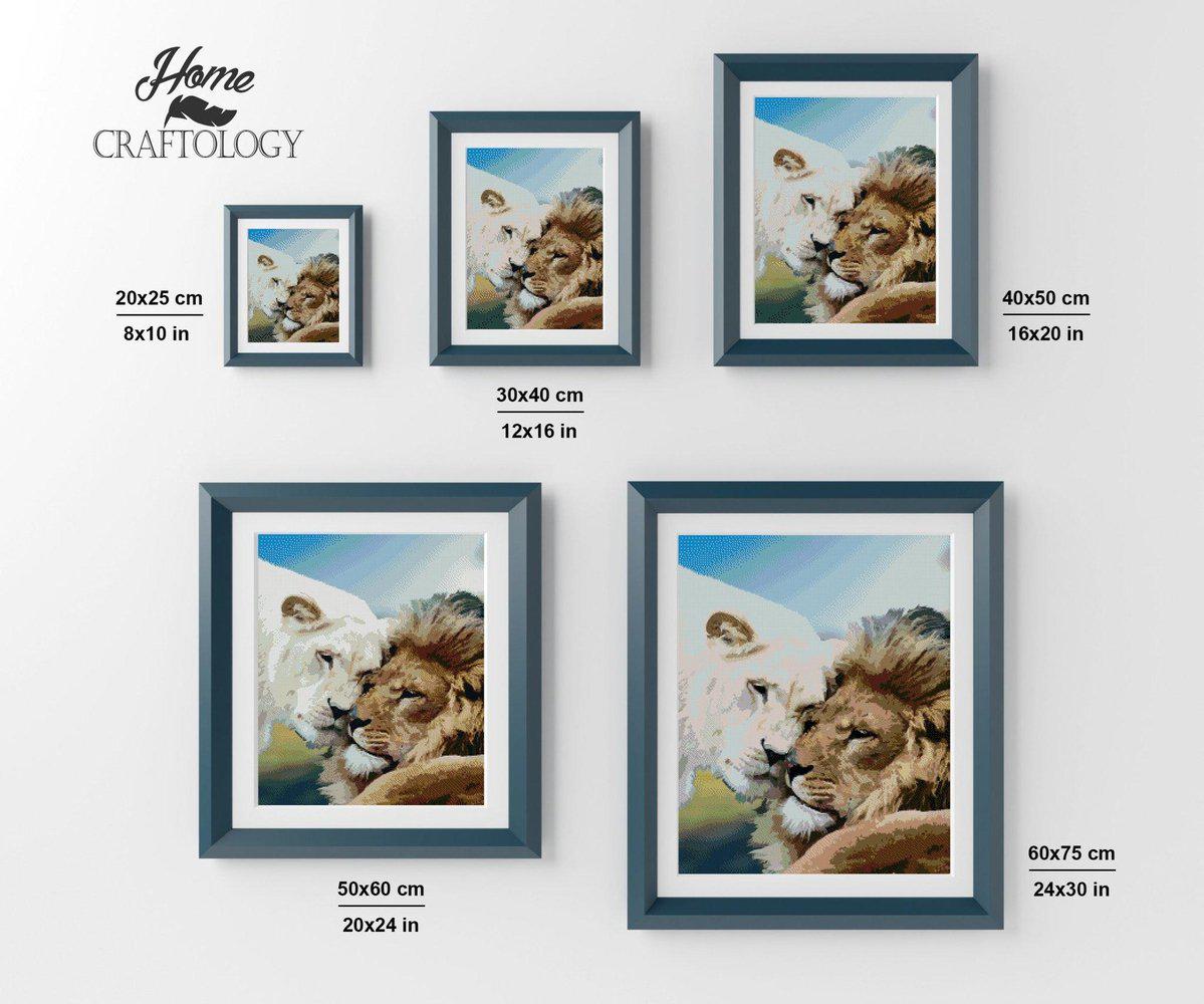 Lions - Diamond Painting Kit - Home Craftology