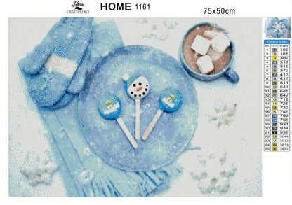 Lollipops and Hot Chocolate - Diamond Painting Kit - Home Craftology