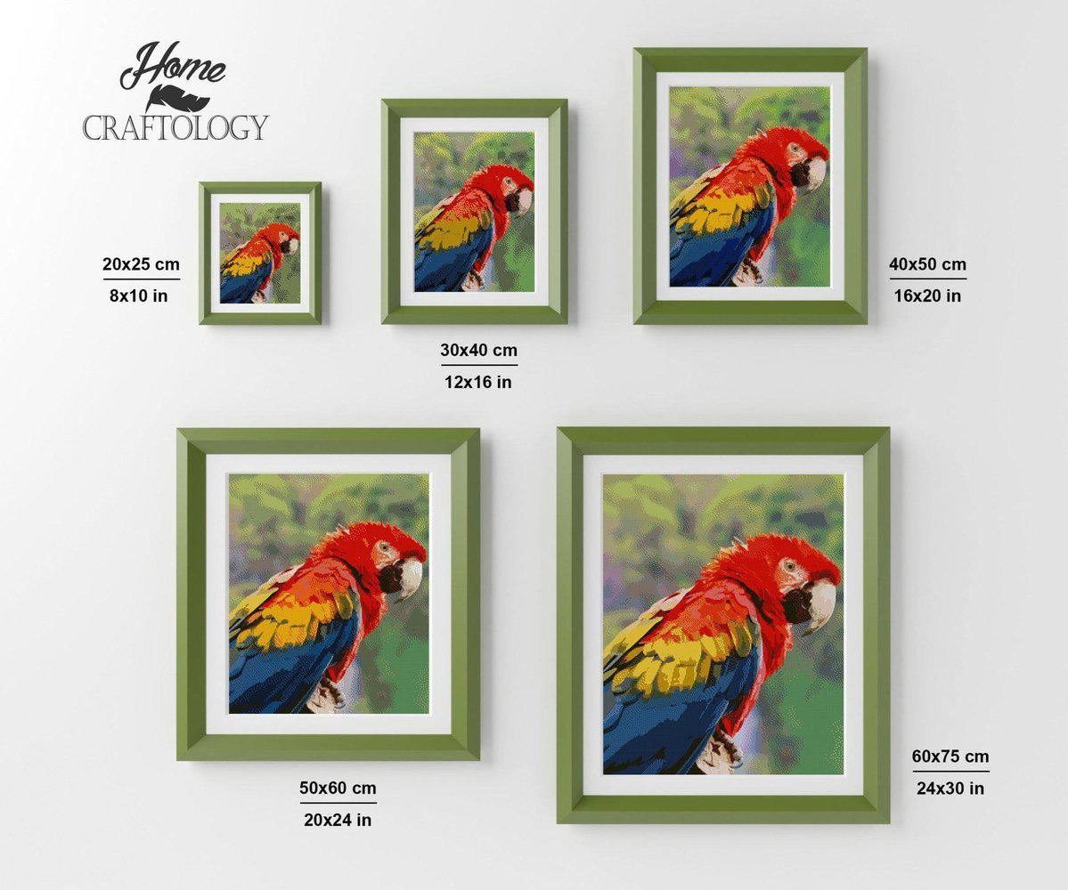 Macaw - Diamond Painting Kit - Home Craftology