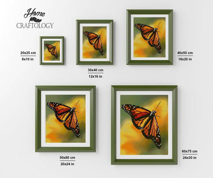 Monarch Butterfly Painting - Diamond Painting Kit - Home Craftology