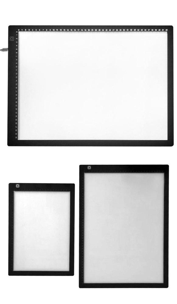 We got 4 Different Sizes of Light Pads for Diamond Art Paintings 