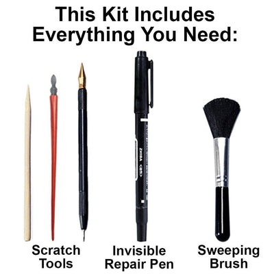 Scratch Painting 4-Piece Tool Kit and Invisible Repair Pen