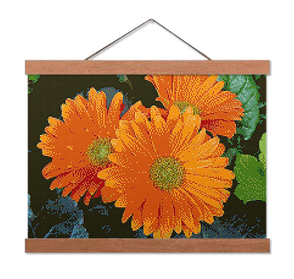 Orange Gerbera - Exclusive Premium Diamond Painting Kit