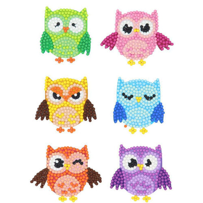 Owls - Diamond Painting Sticker - Home Craftology