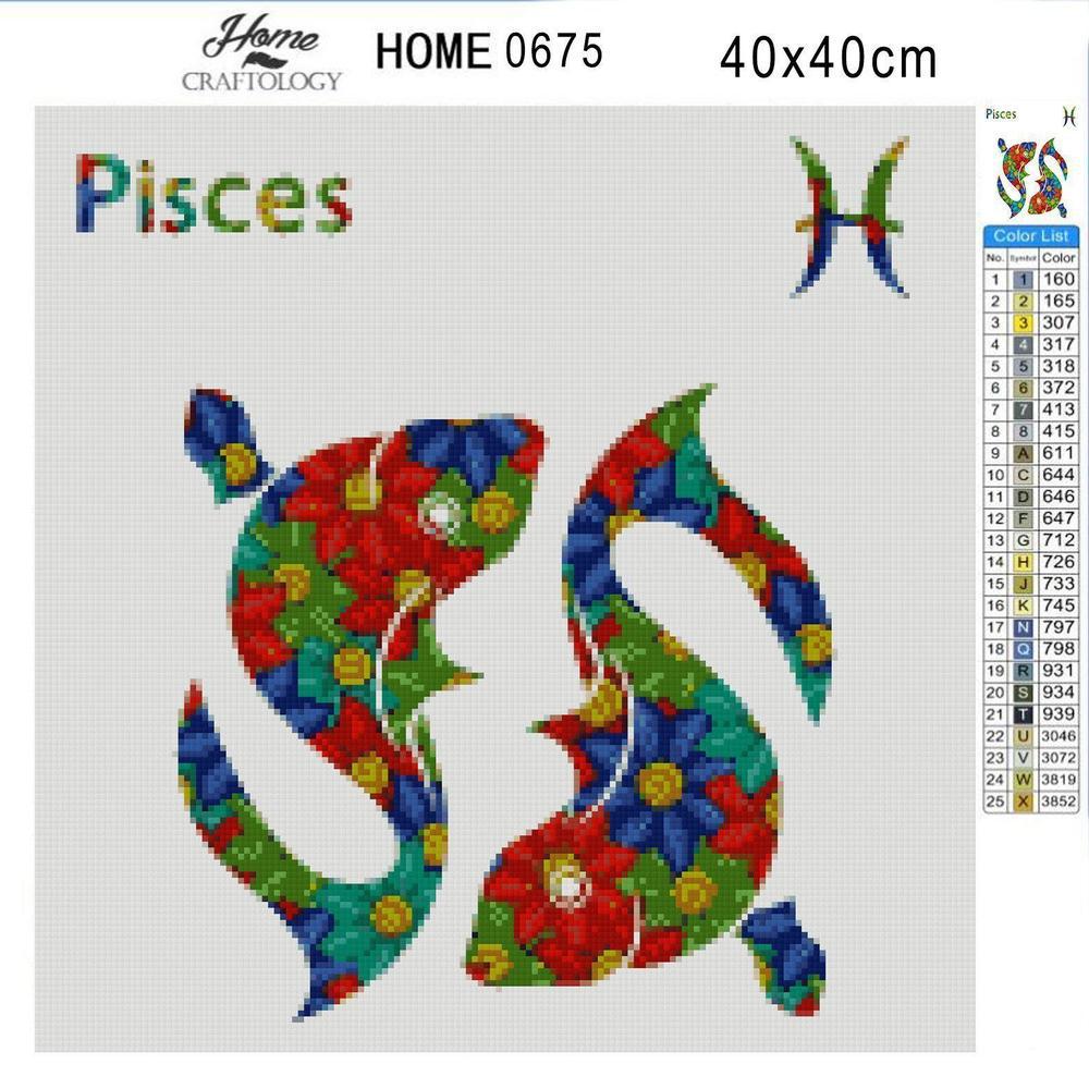 Pisces - Diamond Painting Kit - Home Craftology