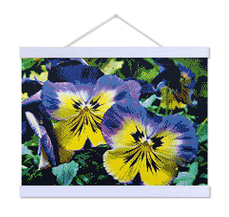 Purple Pansy - Exclusive Premium Diamond Painting Kit