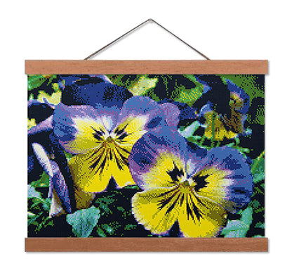 Purple Pansy - Exclusive Premium Diamond Painting Kit