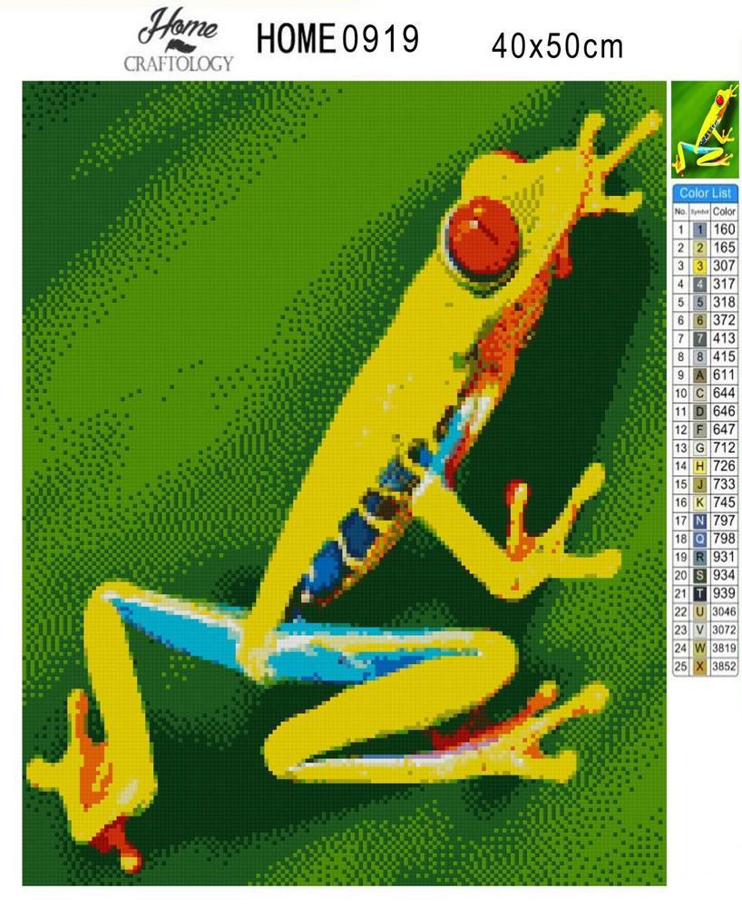 Red Eye Frog - Diamond Painting Kit - Home Craftology