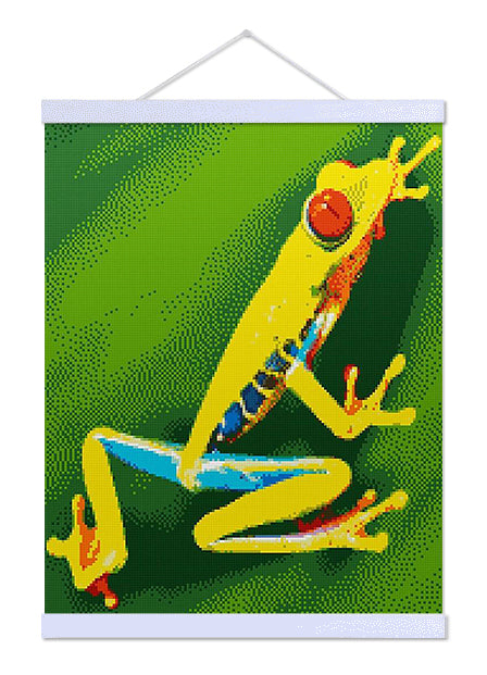 Red Eye Frog - Premium Diamond Painting Kit