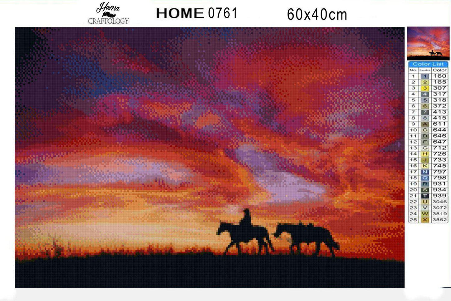 Riding into the Sunset - Diamond Painting Kit - Home Craftology