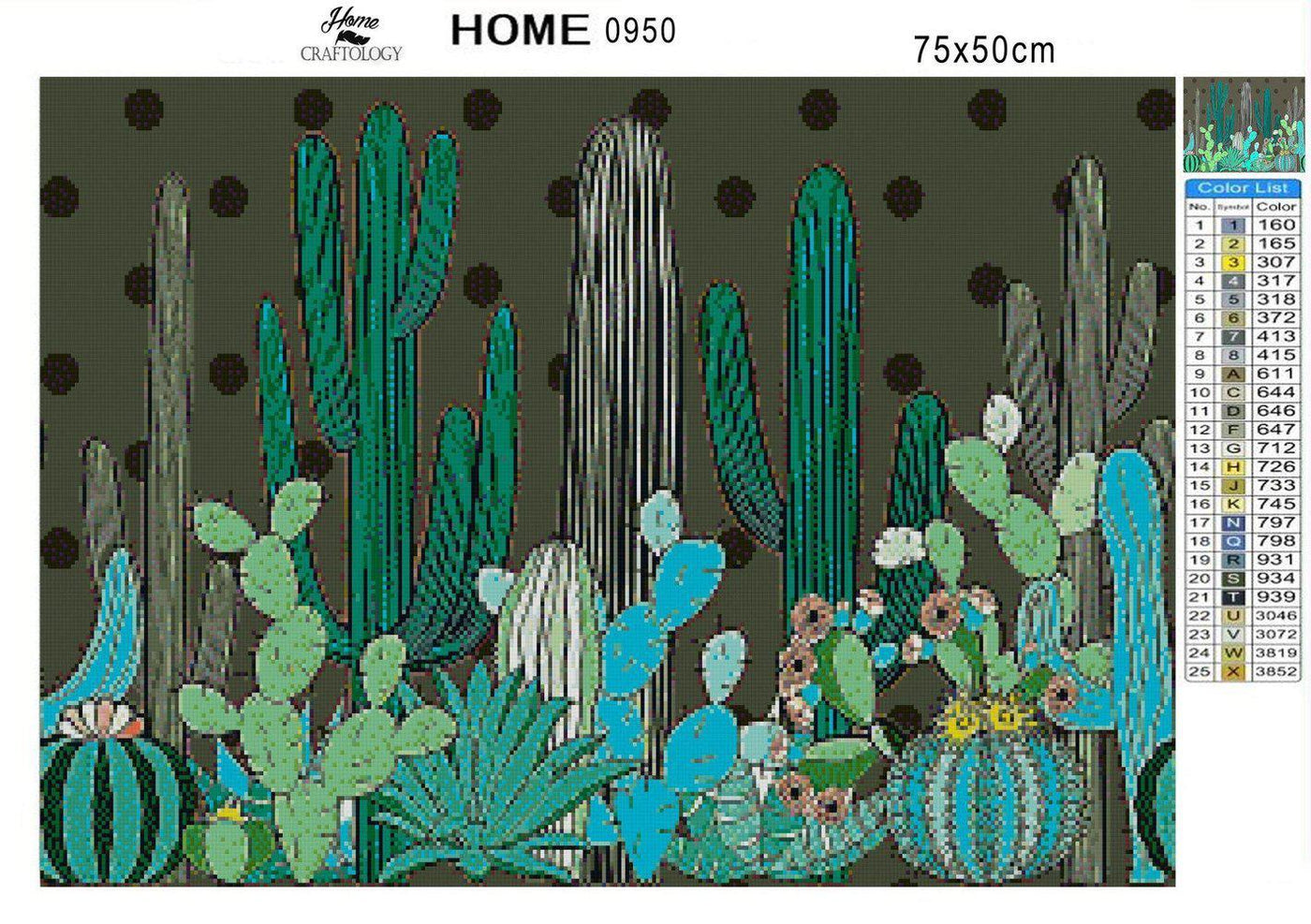 Saguaro Cactus - Diamond Painting Kit - Home Craftology