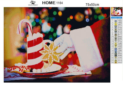 Santa's Cookie - Diamond Painting Kit - Home Craftology