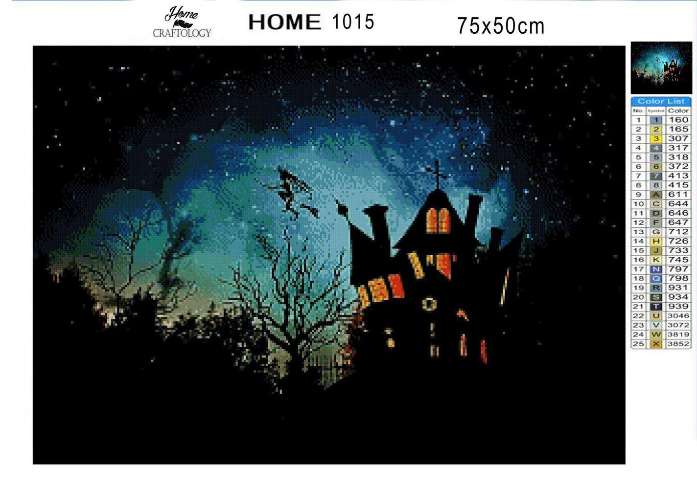 Scary House - Diamond Painting Kit - Home Craftology