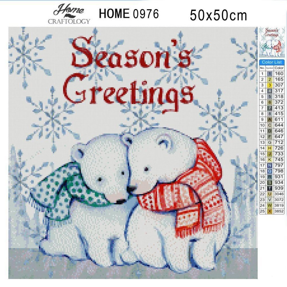 Season's Greetings - Diamond Painting Kit - Home Craftology