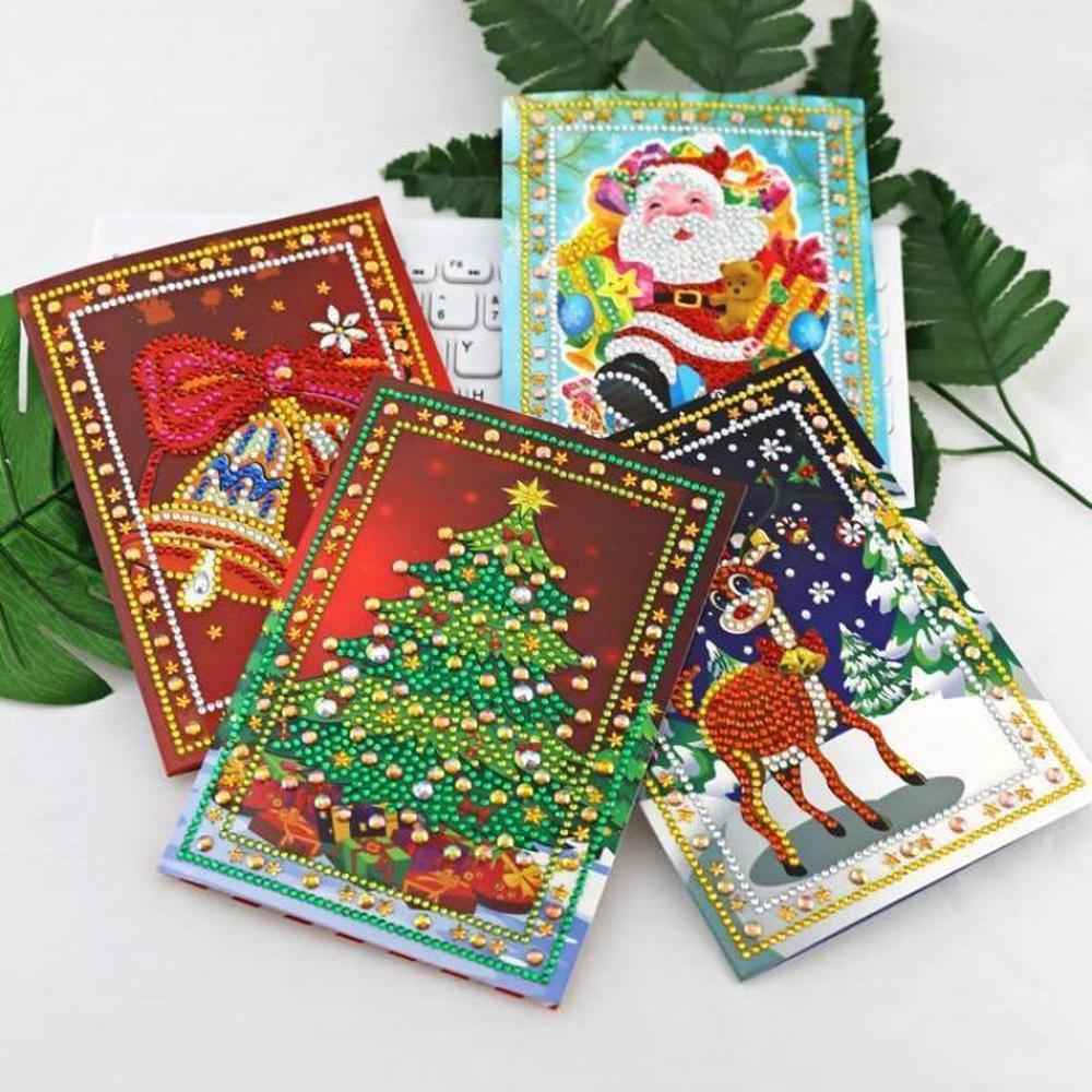 Set of 4 Christmas Greeting Cards Set C