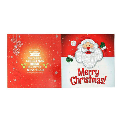 Set of 4 Christmas Greeting Cards Pack D - Diamond Painting Kit - Home Craftology