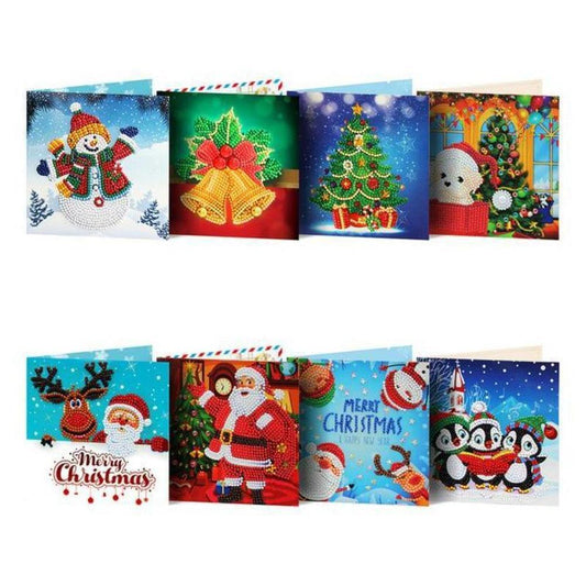 Set of 8 Christmas Greeting Cards Set B