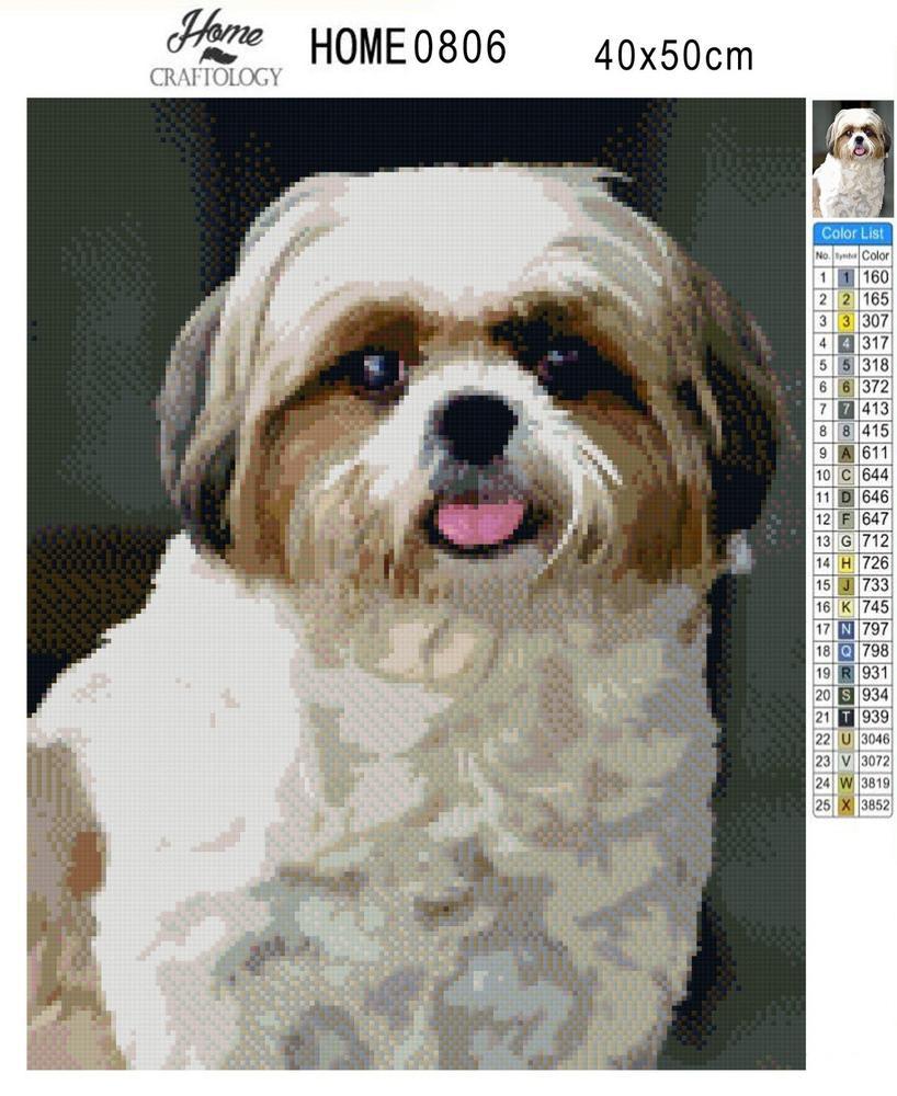 Shih Tzu - Diamond Painting Kit - Home Craftology