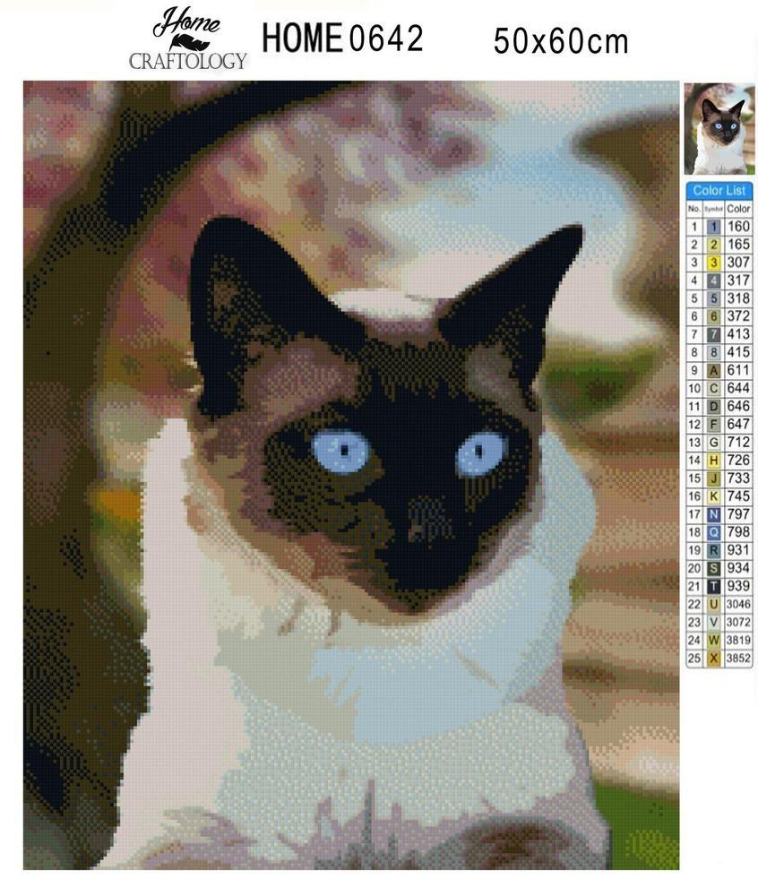 Siamese - Diamond Painting Kit - Home Craftology