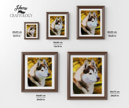 Siberian Husky - Diamond Painting Kit - Home Craftology