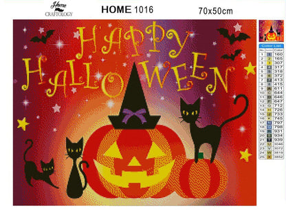 Sparkly Halloween - Diamond Painting Kit - Home Craftology