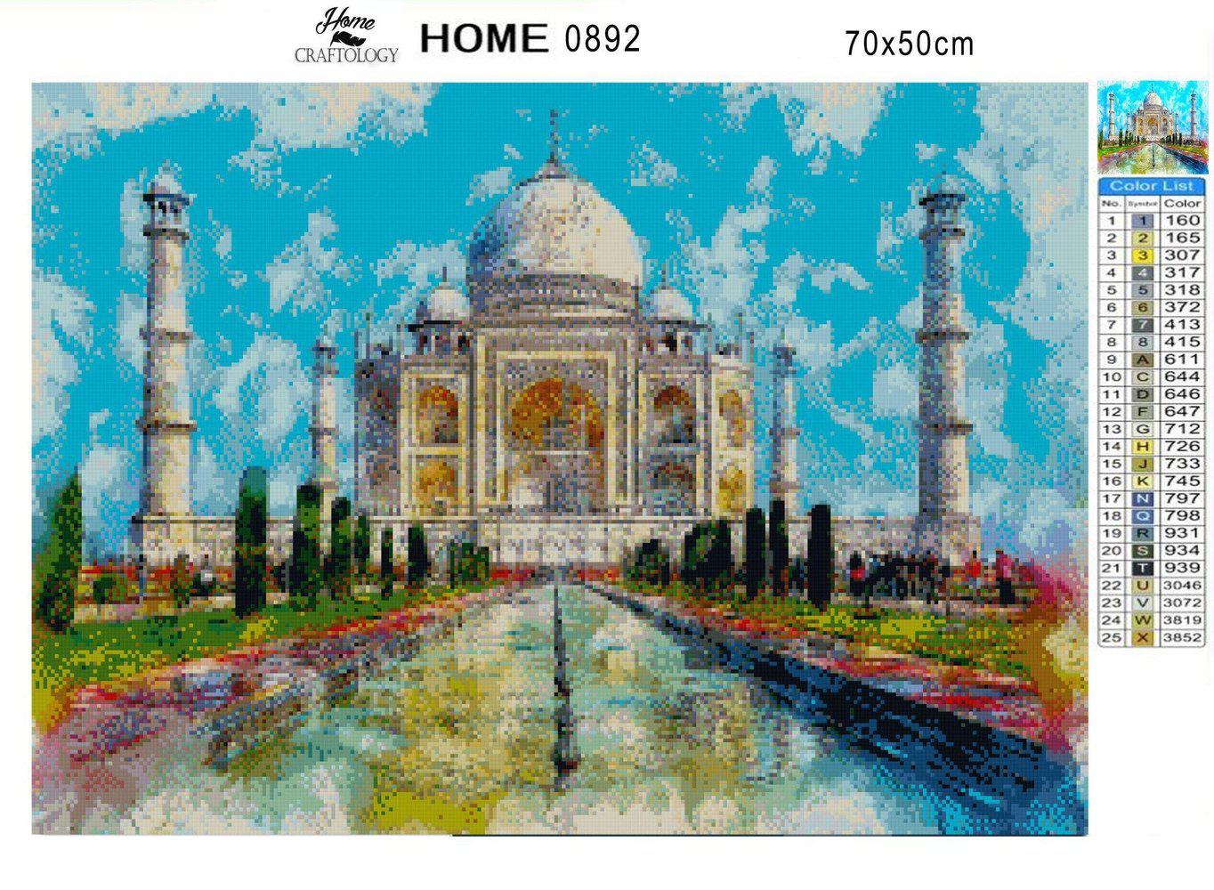 Taj Mahal Painting - Diamond Painting Kit - Home Craftology