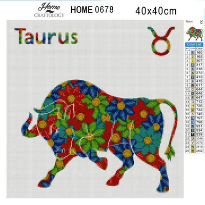 Taurus - Diamond Painting Kit - Home Craftology
