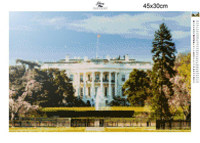 The White House - Diamond Painting Kit - Home Craftology