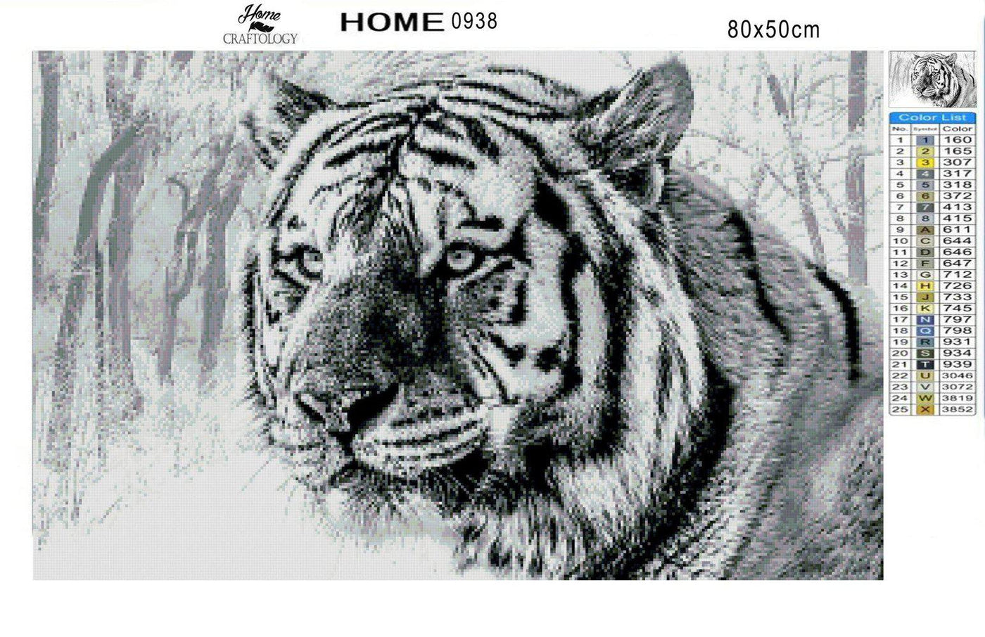 Tiger - Diamond Painting Kit - Home Craftology