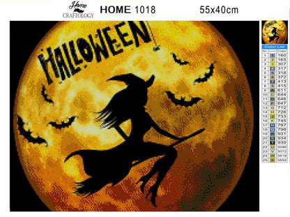 Witch Halloween - Diamond Painting Kit - Home Craftology