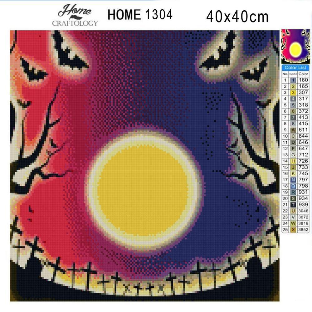 Yellow Moon - Diamond Painting Kit - Home Craftology